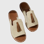 Luz de Seda | Sandalias Bohemias con Pompón Nathalie