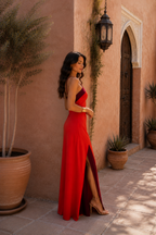 Robe Oasis en rouge