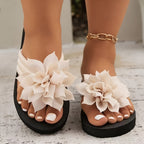 Luz de Seda | Sandalias Flor Elegante Livia