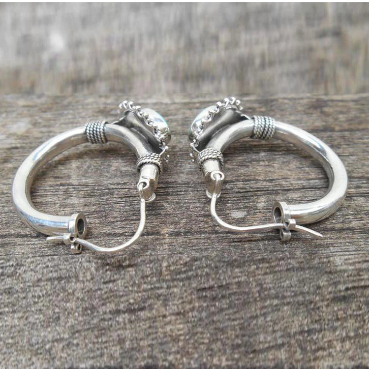 Pendientes vintage turquesa