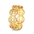 Ella | Anillo Patrón Clásico Dorado