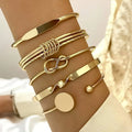 Conjunto Pulseras Elegancia con Nudos | Dorado