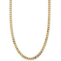 Collar Cadena Eslabones Planos | Dorado