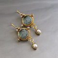 Pendientes vintage de perlas Merena