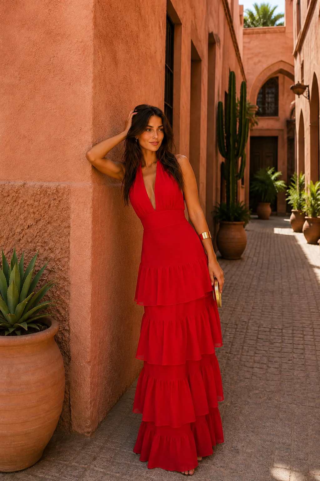 Robe Manila rouge