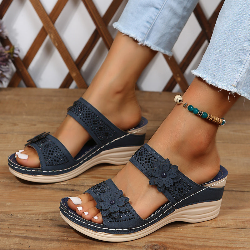 Luz de Seda | Sandalias Confort con Cuña Rosalie
