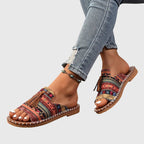 Luz de Seda | Sandalias Bohemias con Pompón Nathalie