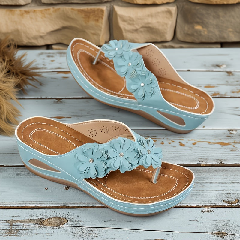 Luz de Seda | Sandalias Confort Florales Élora