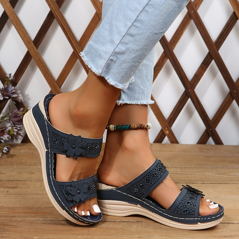 Luz de Seda | Sandalias Confort con Cuña Rosalie