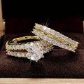 Conjunto de Anillos Resplandor Eterno | Dorado