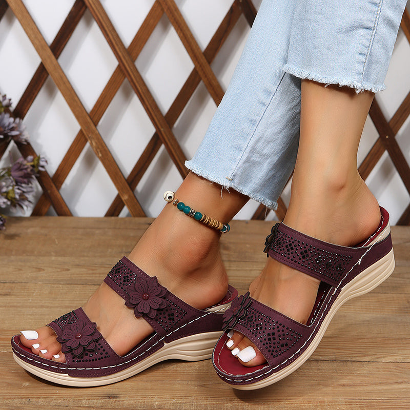 Luz de Seda | Sandalias Confort con Cuña Rosalie