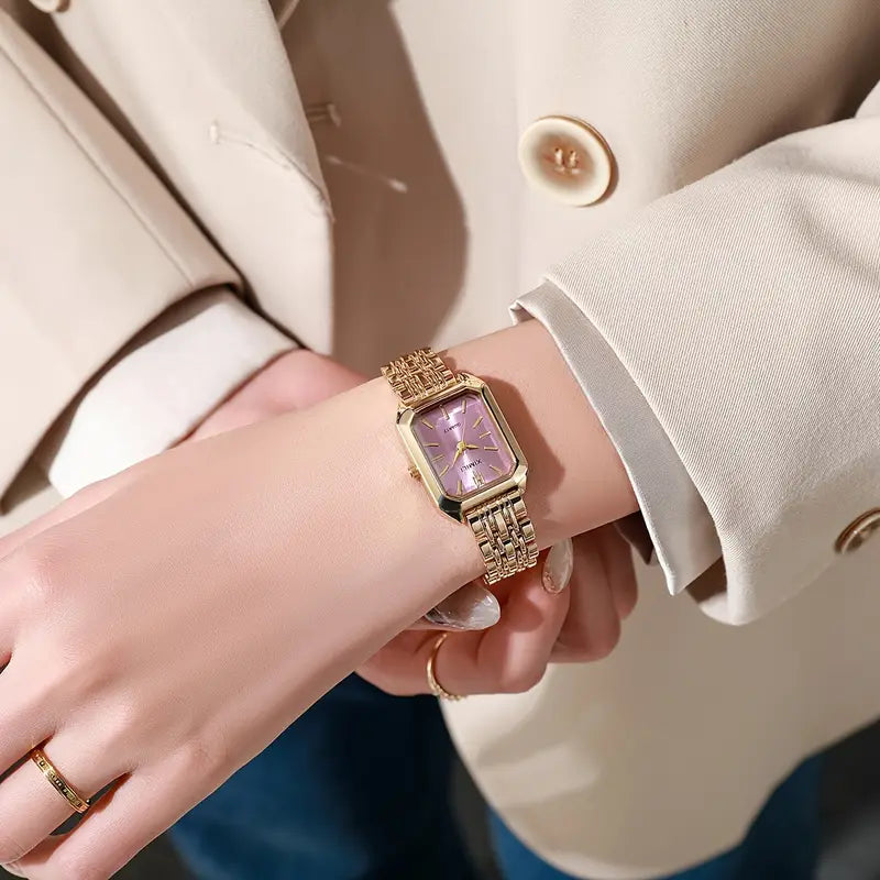 Regalia | Reloj Cadena de Eslabones Dorado