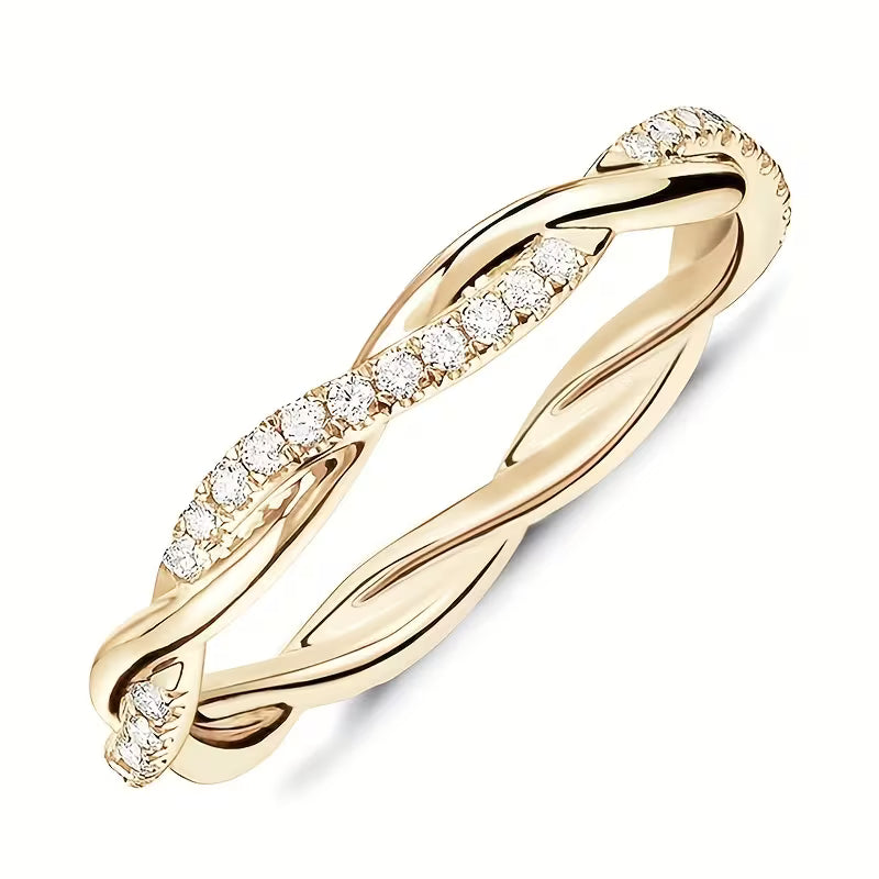 Anillo Accent Dos Estilos | Dorado