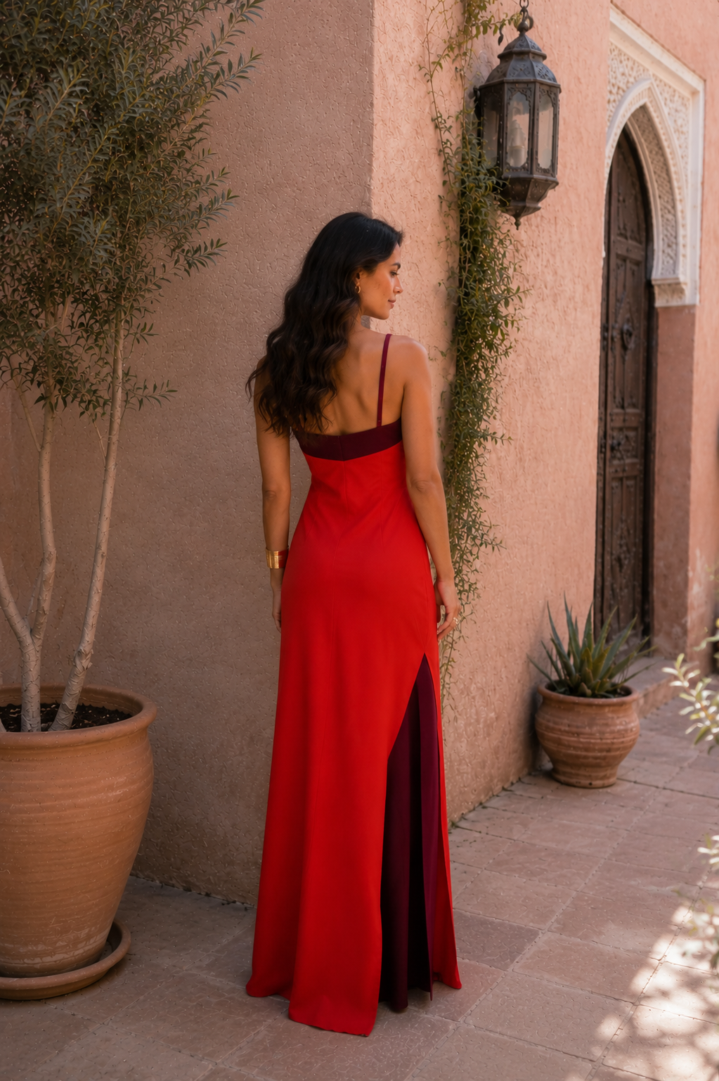 Robe Oasis en rouge