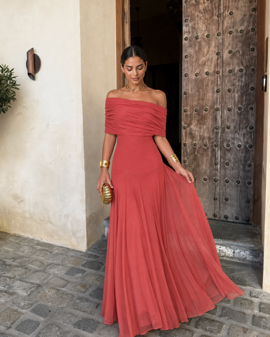 Robe Tolède Terracotta Clair