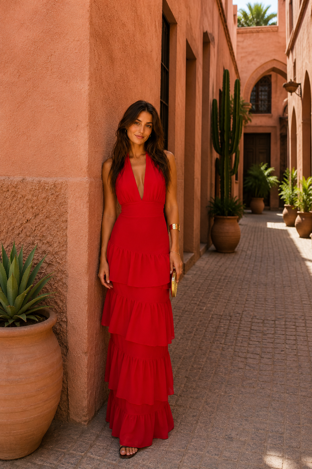 Robe Manila rouge