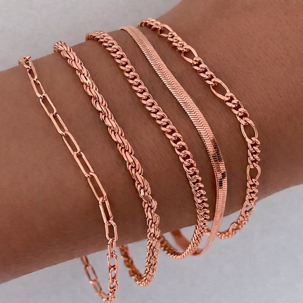 Ellis Renner | Conjunto de Pulseras Doradas