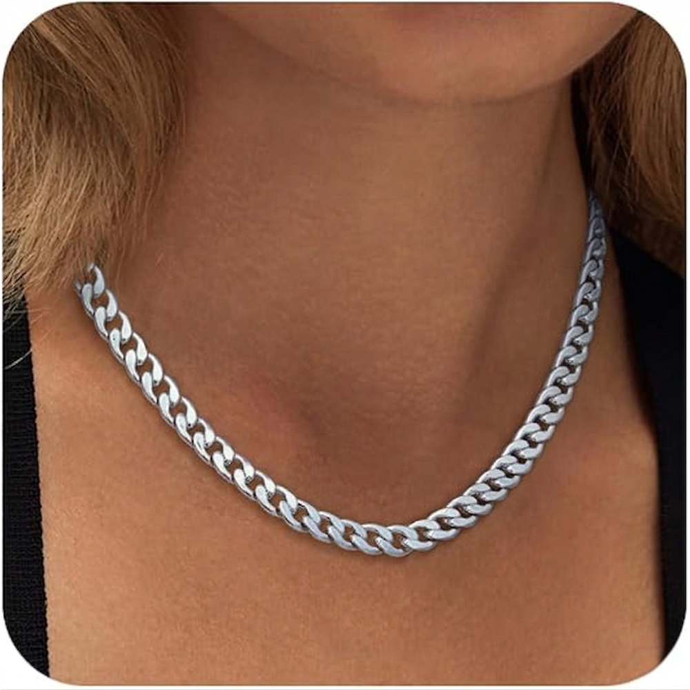Collar Cubano Grueso Dorado
