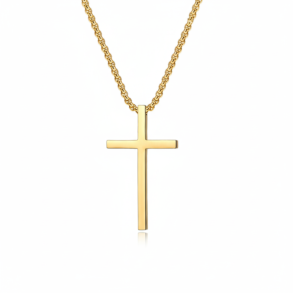 Collar Cruz Bisel | Dorado