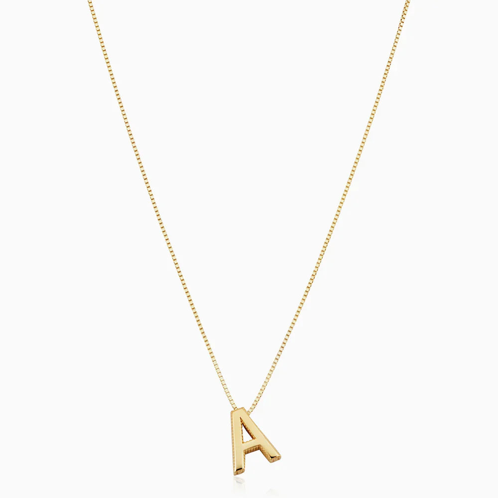 Collar Carta de Amor con Inicial | Dorado