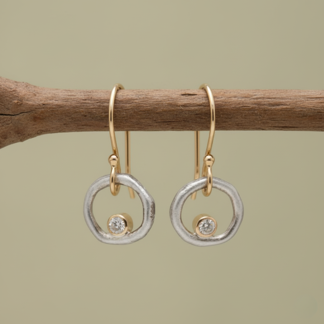 Pendientes vintage de circonita Laura