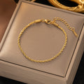 Bracelet chaîne tressée | Doré