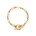 Pulsera T-Bar de Eslabones | Dorada