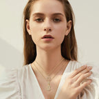 Collar Inicial con Letra Pavé | Dorado