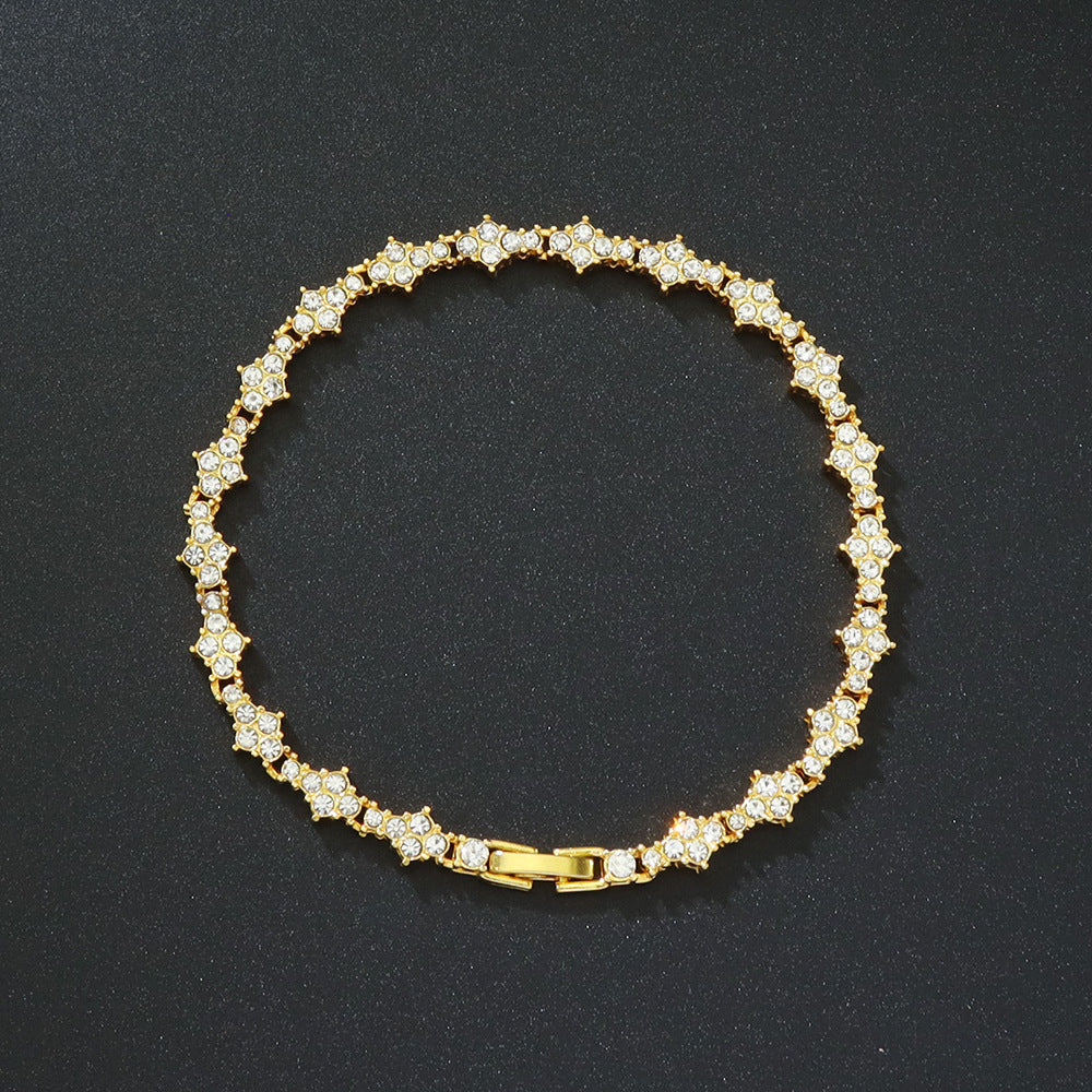 Pulsera Tennis Racimo Clásico | Dorada