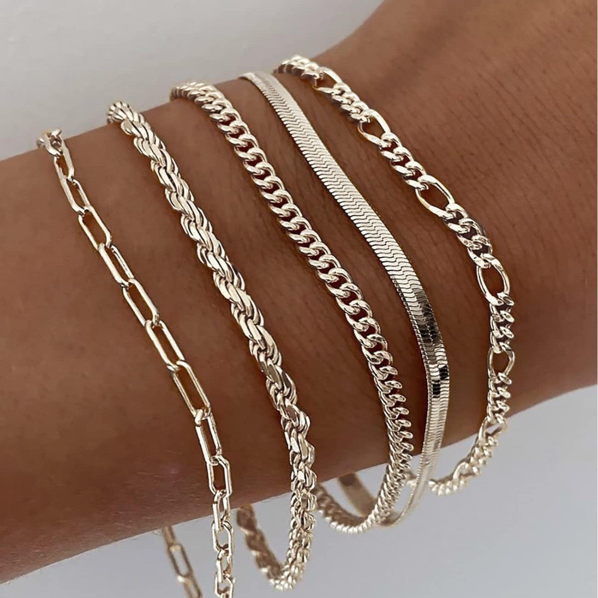 Ellis Renner | Conjunto de Pulseras Doradas