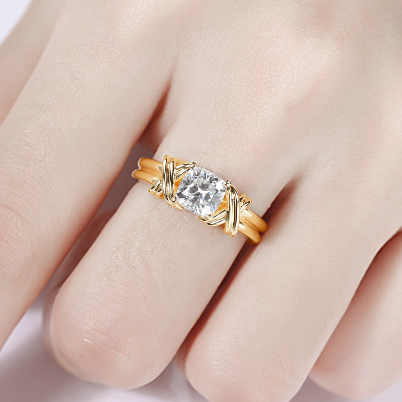 Anillo Statement Banda con Nudo | Dorado