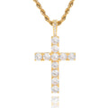 Collar Cruz Moissanita | Dorado
