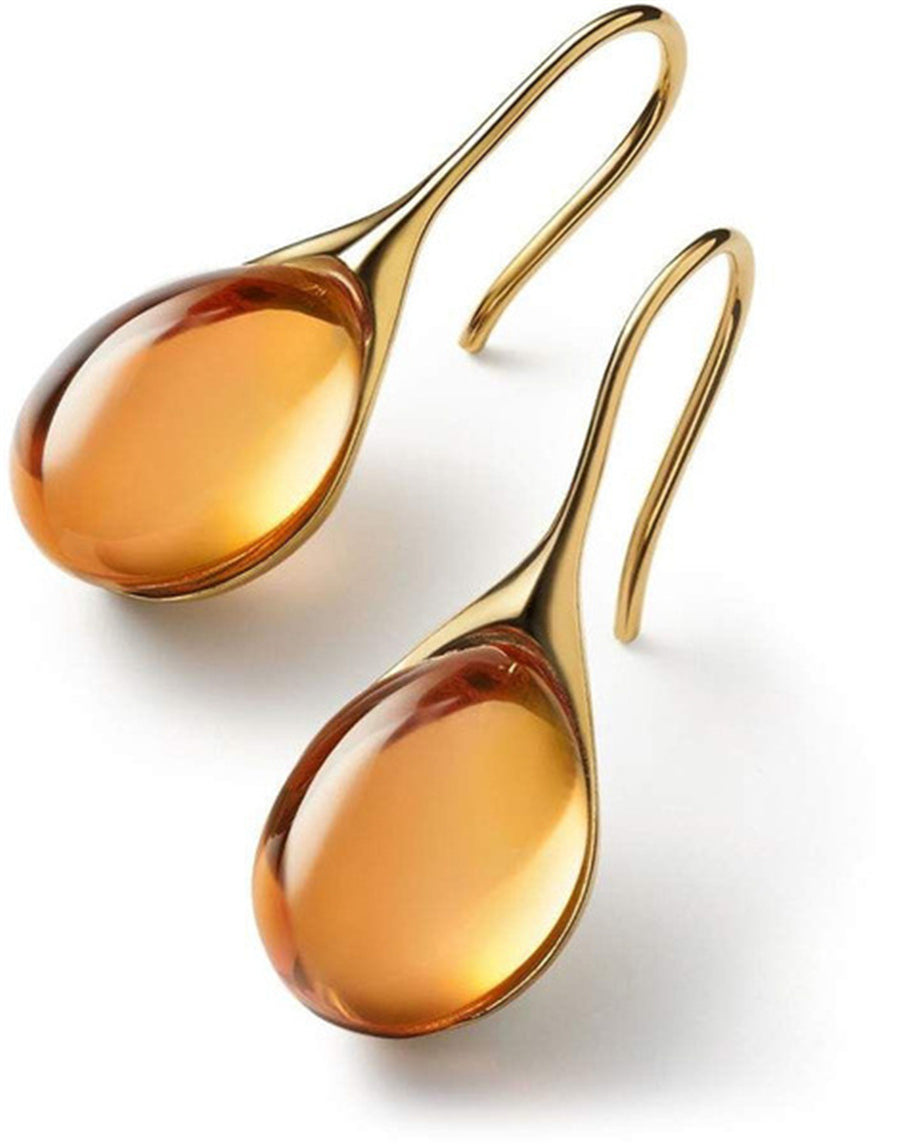 - Pendientes en forma de gota en color dorado y plateado