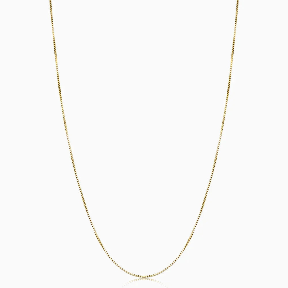 Bodega | Collar Cadena Caja Dorado