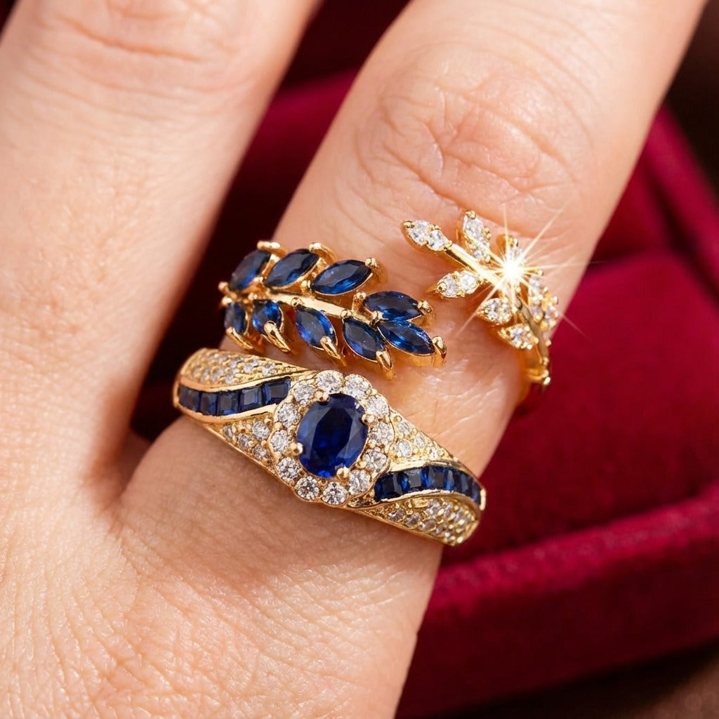 Avelisse Moraziel | Conjunto de Anillos Dorados