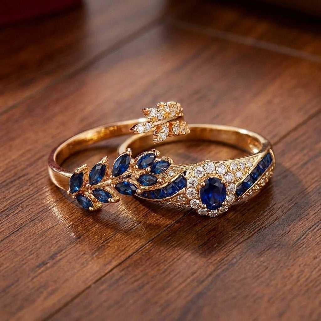 Avelisse Moraziel | Conjunto de Anillos Dorados