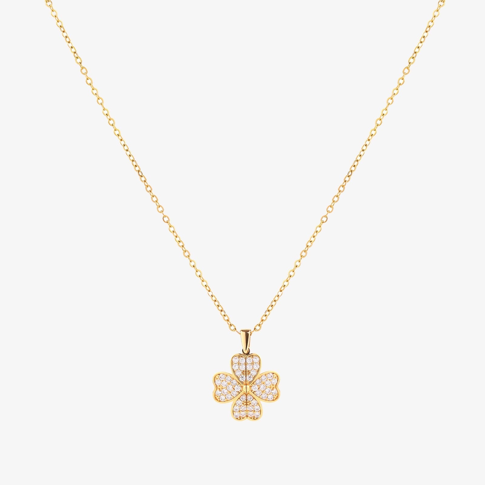 Collar Corazón en Flor | Dorado