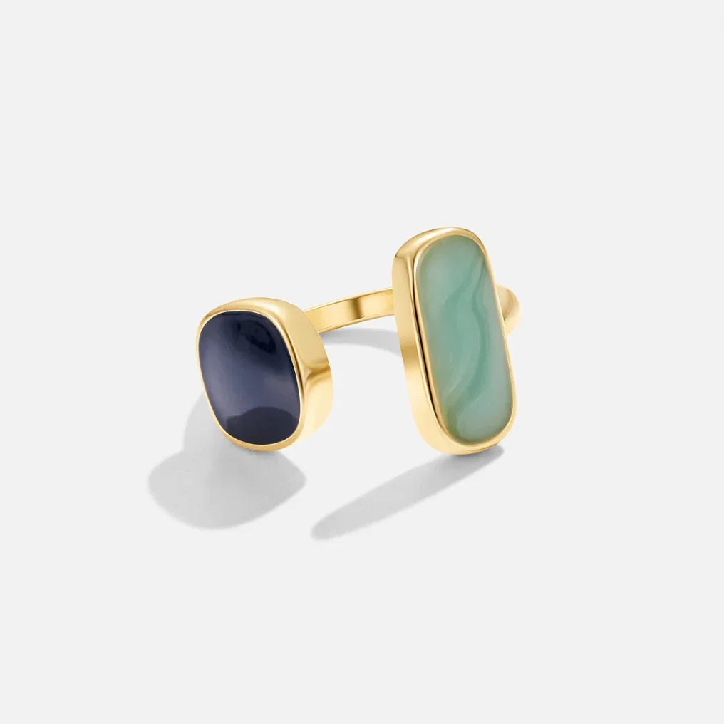 Kaelis | Anillo Dúo Envolvente Dorado