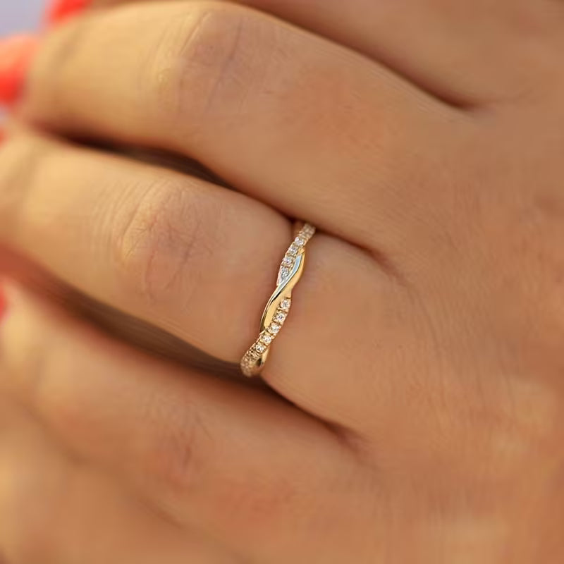 Anillo Accent Dos Estilos | Dorado
