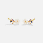 Pendientes Crystal White Blossom