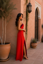 Robe Oasis en rouge