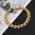Lily | Pulsera Ondas Ornamentales Doradas