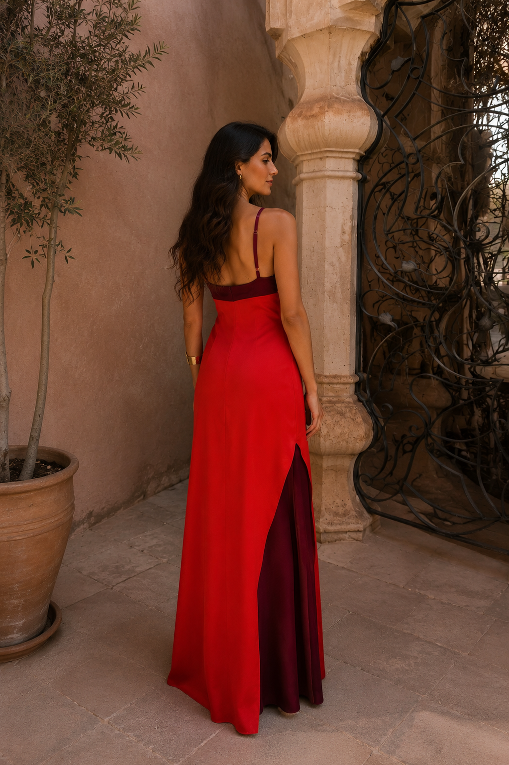 Robe Oasis en rouge