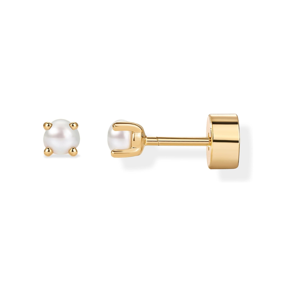Boucles d'oreilles perles délicates | Dorées