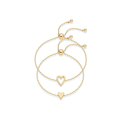 Pulsera Corazón Radiante | Dorada
