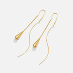 Pendientes con flecos en forma de gota