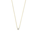 Cléa | Collier Pierre Moissanite Doré