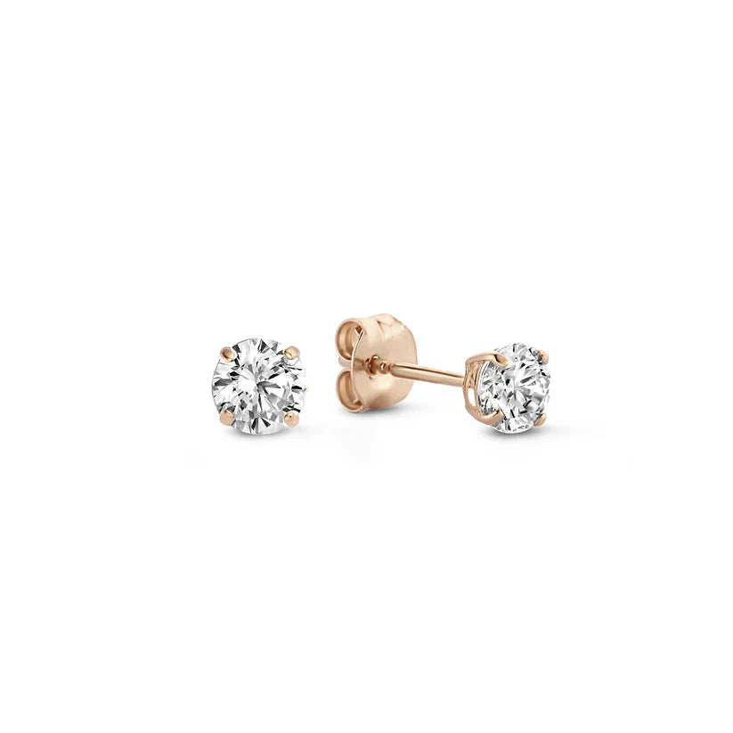 Larmes de Lune | Pendientes Piedra Dorados