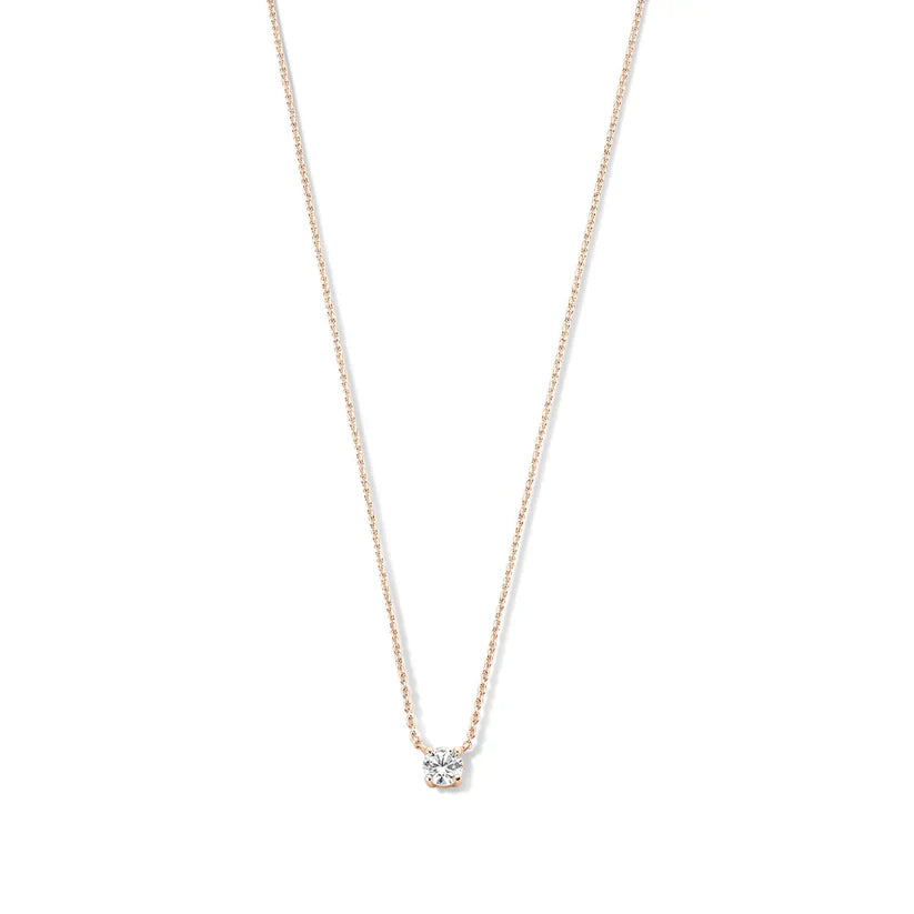 Cléa | Collar Piedra Moissanita Dorado