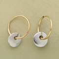 Pendientes de aro elegantes hechos a mano
